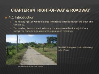 Chapter #4 Right-of-way &amp; Roadway
