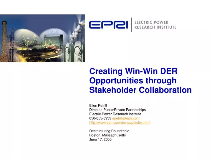 creating win win der opportunities through stakeholder collaboration