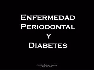 Enfermedad Periodontal y Diabetes