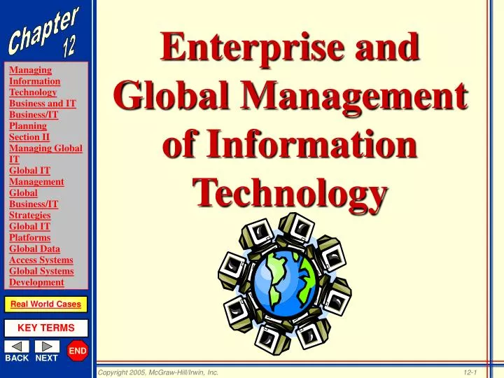 enterprise and global management of information technology