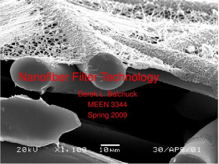nanofiber filter technology
