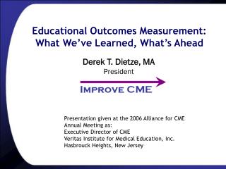 Educational Outcomes Measurement: What We’ve Learned, What’s Ahead