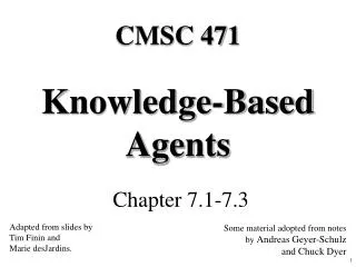 Knowledge-Based Agents
