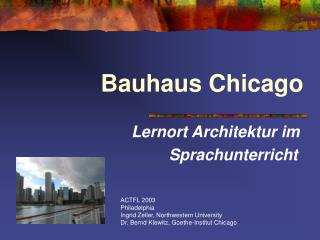 Bauhaus Chicago
