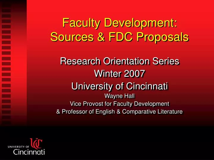 faculty development sources fdc proposals