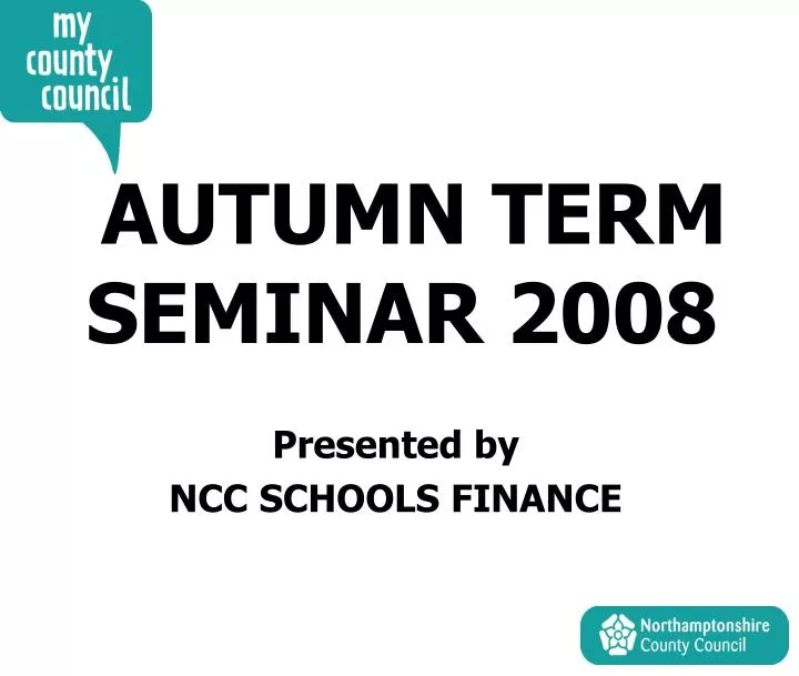 autumn term seminar 2008