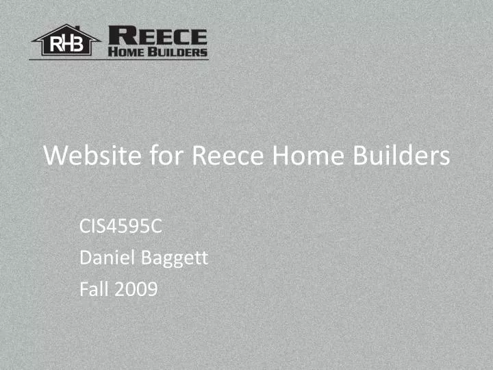 website for reece home builders
