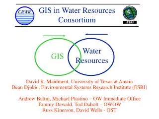 GIS in Water Resources Consortium