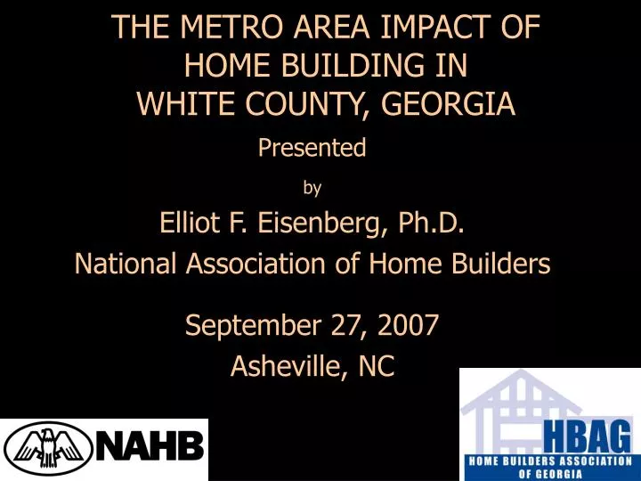 the metro area impact of home building in white county georgia