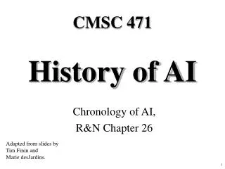 History of AI