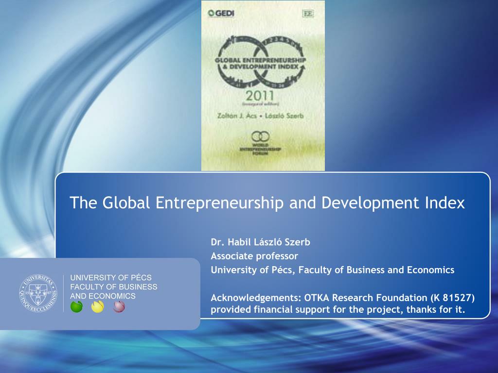 PPT - The Global Entrepreneurship and Development Index PowerPoint ...