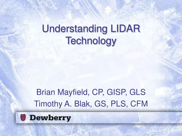 understanding lidar technology