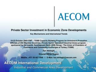 AECOM International Development 	Industrial and Commercial Area Development