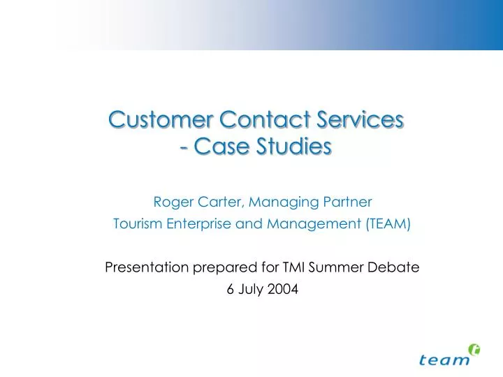 customer contact services case studies