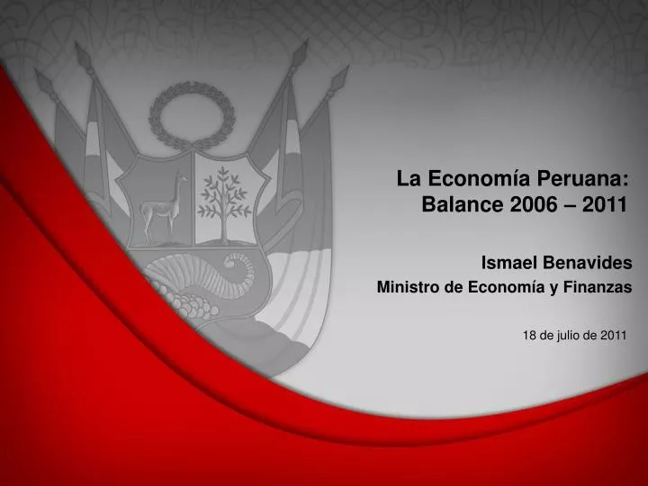 la econom a peruana balance 2006 2011