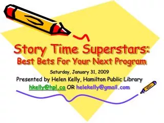 Story Time Superstars: Best Bets For Your Next Program
