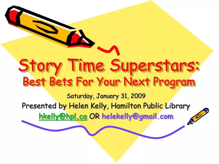 story time superstars best bets for your next program