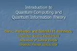 Introduction to Quantum Computing and Quantum Information Theory