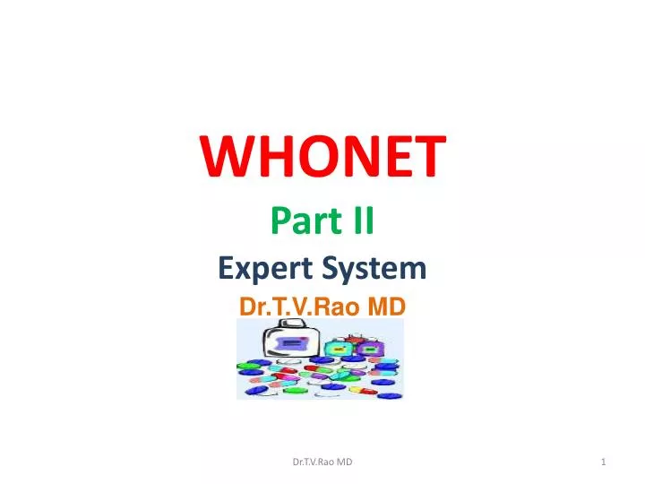whonet part ii expert system