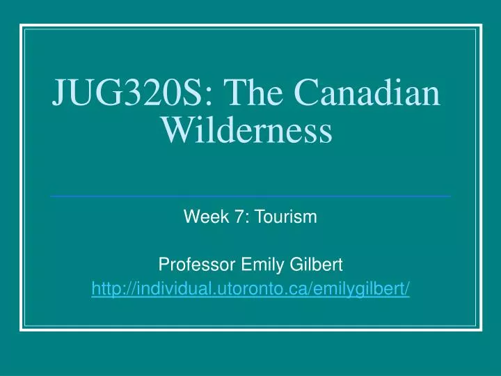 jug320s the canadian wilderness