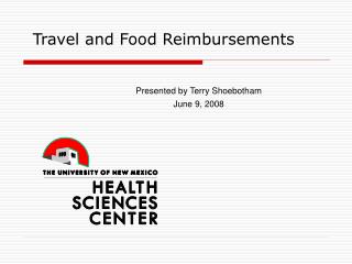 Travel and Food Reimbursements