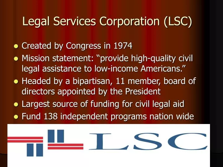 legal services corporation lsc
