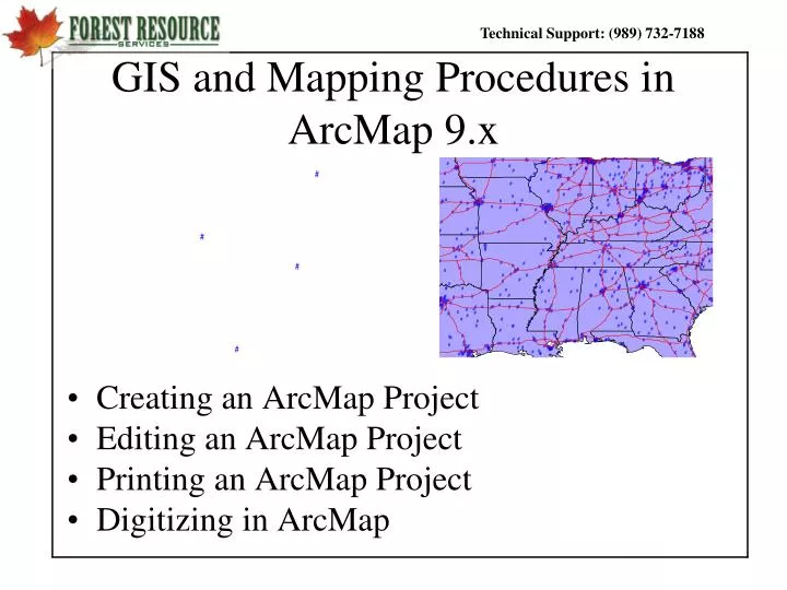 gis and mapping procedures in arcmap 9 x