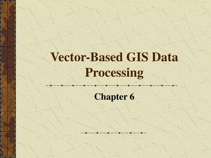 vector based gis data processing