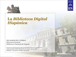 La Biblioteca Digital Hispánica