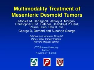 Multimodality Treatment of Mesenteric Desmoid Tumors