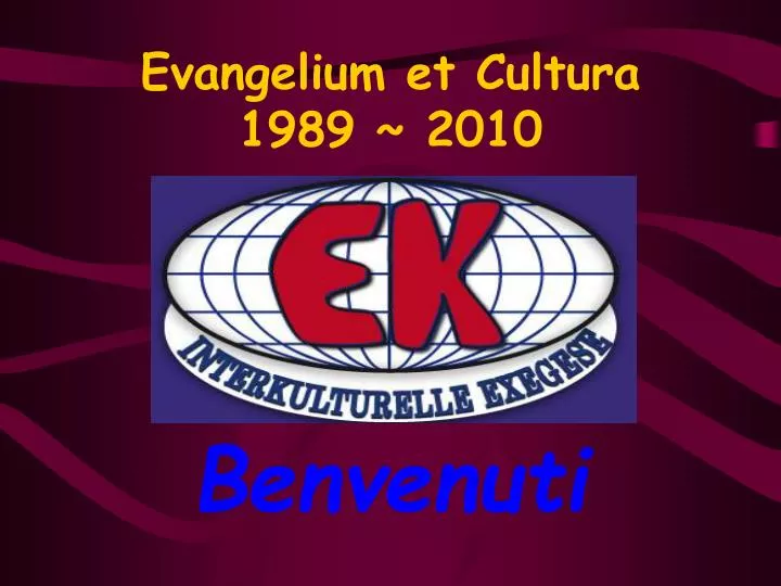 evangelium et cultura 1989 2010