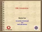 XML Constraints - slide 1