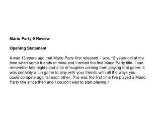Play Mario Party 9 New Version