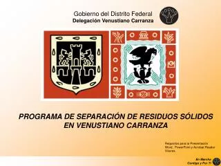 Gobierno del Distrito Federal Delegación Venustiano Carranza