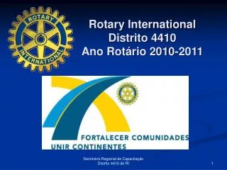 Rotary International Distrito 4410 Ano Rotário 2010-2011
