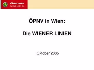 ÖPNV in Wien: Die WIENER LINIEN