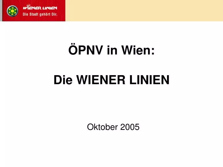 pnv in wien die wiener linien