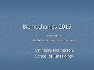 Biomechanics 2015
