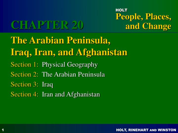 the arabian peninsula iraq iran and afghanistan