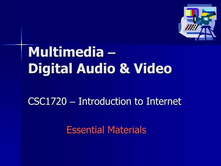 multimedia digital audio video