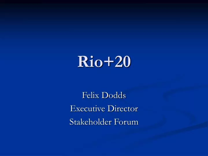 rio 20