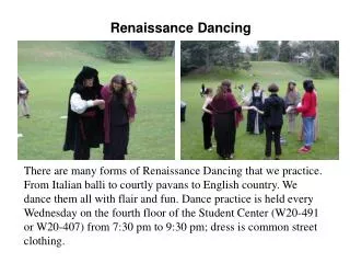Renaissance Dancing