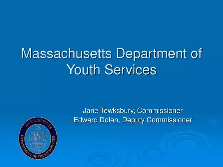 massachusetts department of youth services