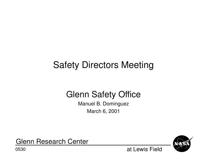 safety directors meeting