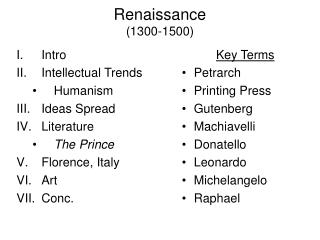 Renaissance (1300-1500)