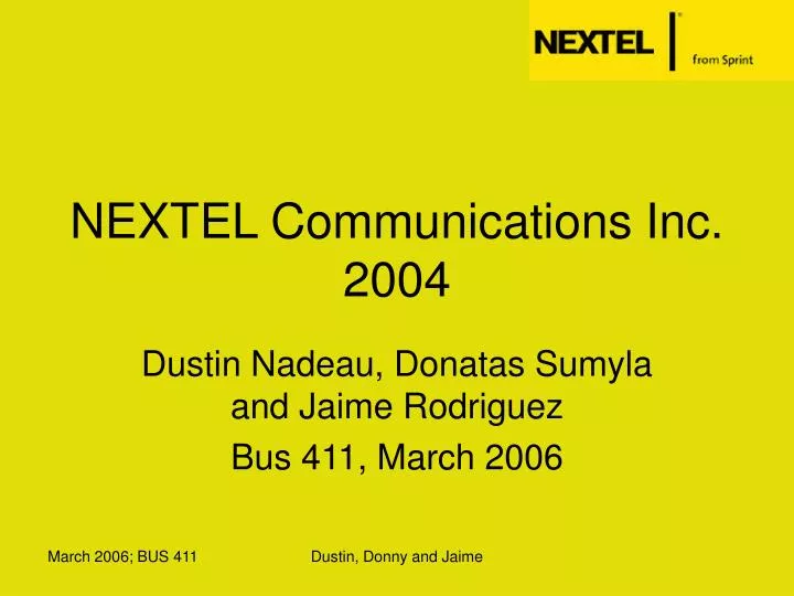 nextel communications inc 2004