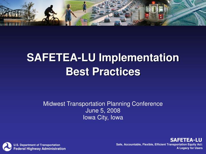 safetea lu implementation best practices