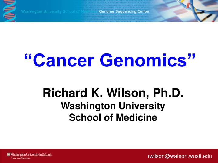cancer genomics