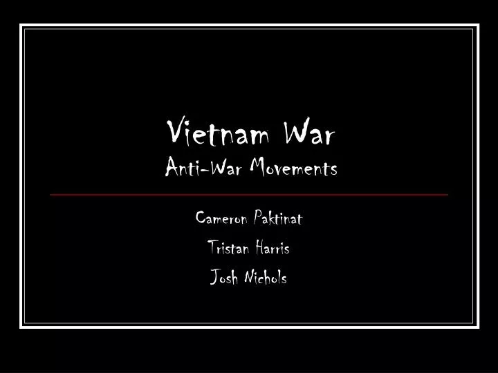 vietnam war anti war movements