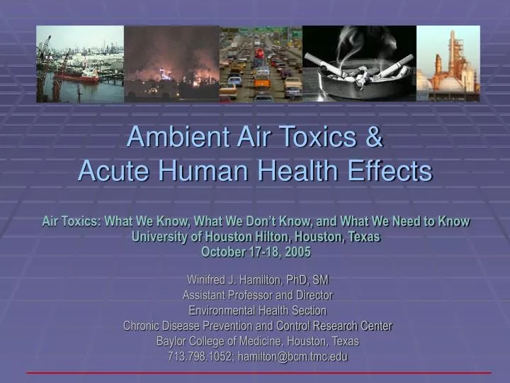 ambient air toxics acute human health effects